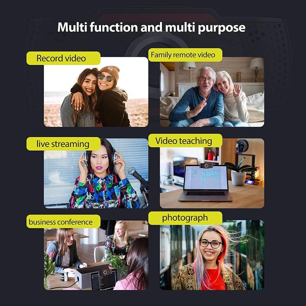 Web Cameras for Computers XVersion 1080P USB Webcam with Microphone for PC/Laptop/Desktop/Video Calling/Conferencing Full HD 1080P