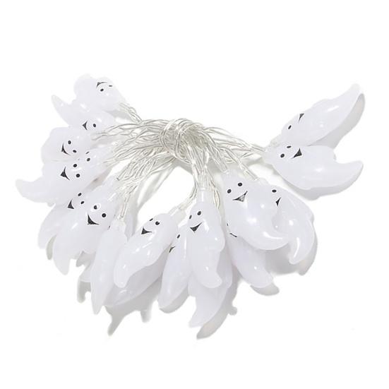 Призраки, гирлянды, декоративные, длительный срок службы, ПВХ, уникальные светодиодные USB-призраки, гирлянды для вечеринок