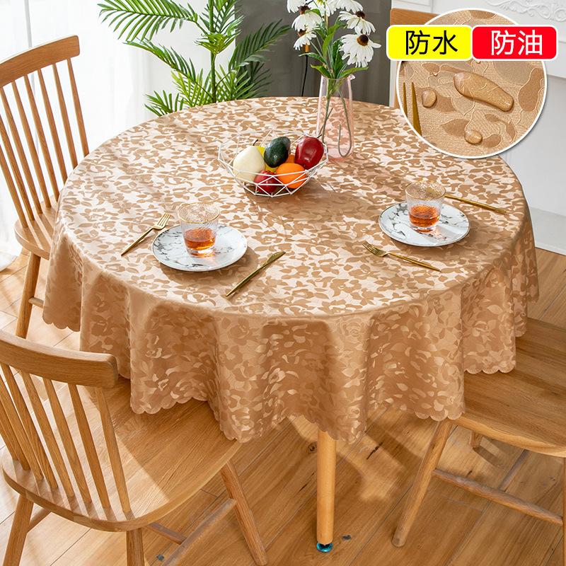 Водонепроницаемая круглая скатерть пасторальная ПВХ пластиковая кухонная скатерть маслостойкая необрастающая крышка обеденная скатерть для украшения