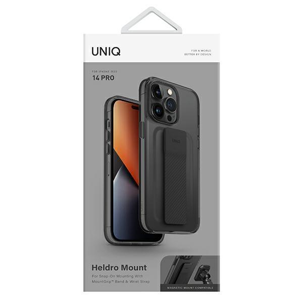UNIQ Heldro Mount iPhone 14 Pro 6.1" case gray/vapour smoke