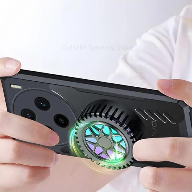 Чехлы для Vivo X100 Pro 5G Охлаждающий теплоотвод Магнитный прозрачный чехол для VIVO X Note X90S X80 X100 Pro Для Magsafe Magsafing Акриловый чехол