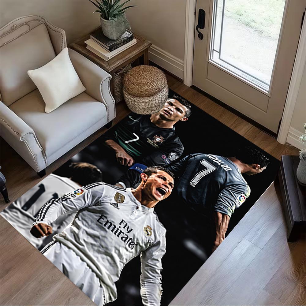 Ronaldo's Juventus Glory Floor Mat Suitable for Entryway Living Rooms Playrooms Dining Room Antislip Carpet Office home decor Spiritual Gift