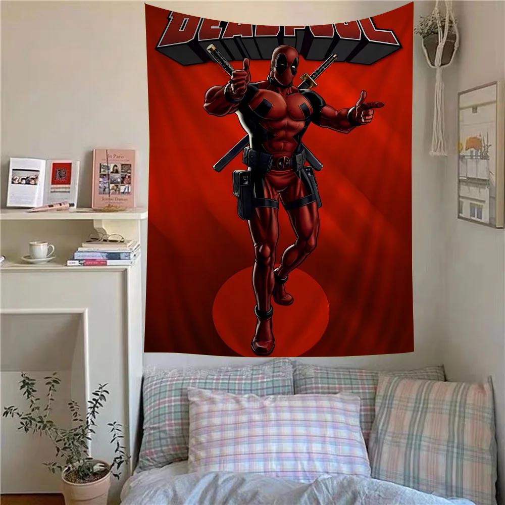 Movie DDeadpool Printed Large Wall Tapestry Hanging Tarot Hippie Wall Rugs Dorm Home Decor