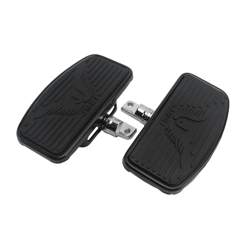 Motorcycle Adjustable Black Front Rear Passenger Floorboard Mount-Style Foot Rest Floorboards For Harley 883 Dyna Electra Glide