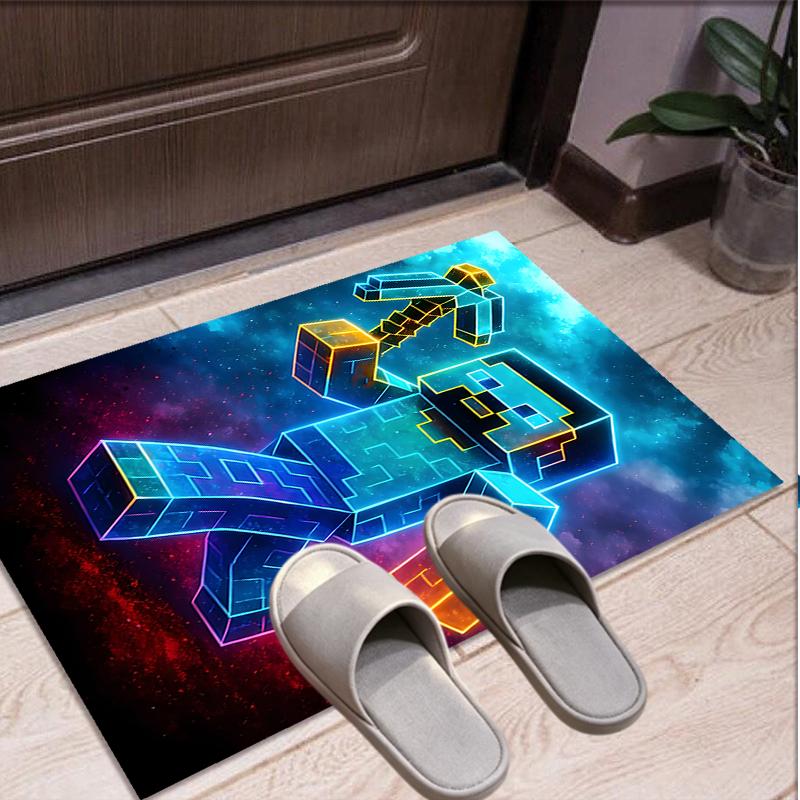 Gamer Pattern Rug, Indoor/Outdoor Mat, for Picnic, Gameroom, Bedroom, Office, Living Room, Home Decor Carpet, Birthday Gift