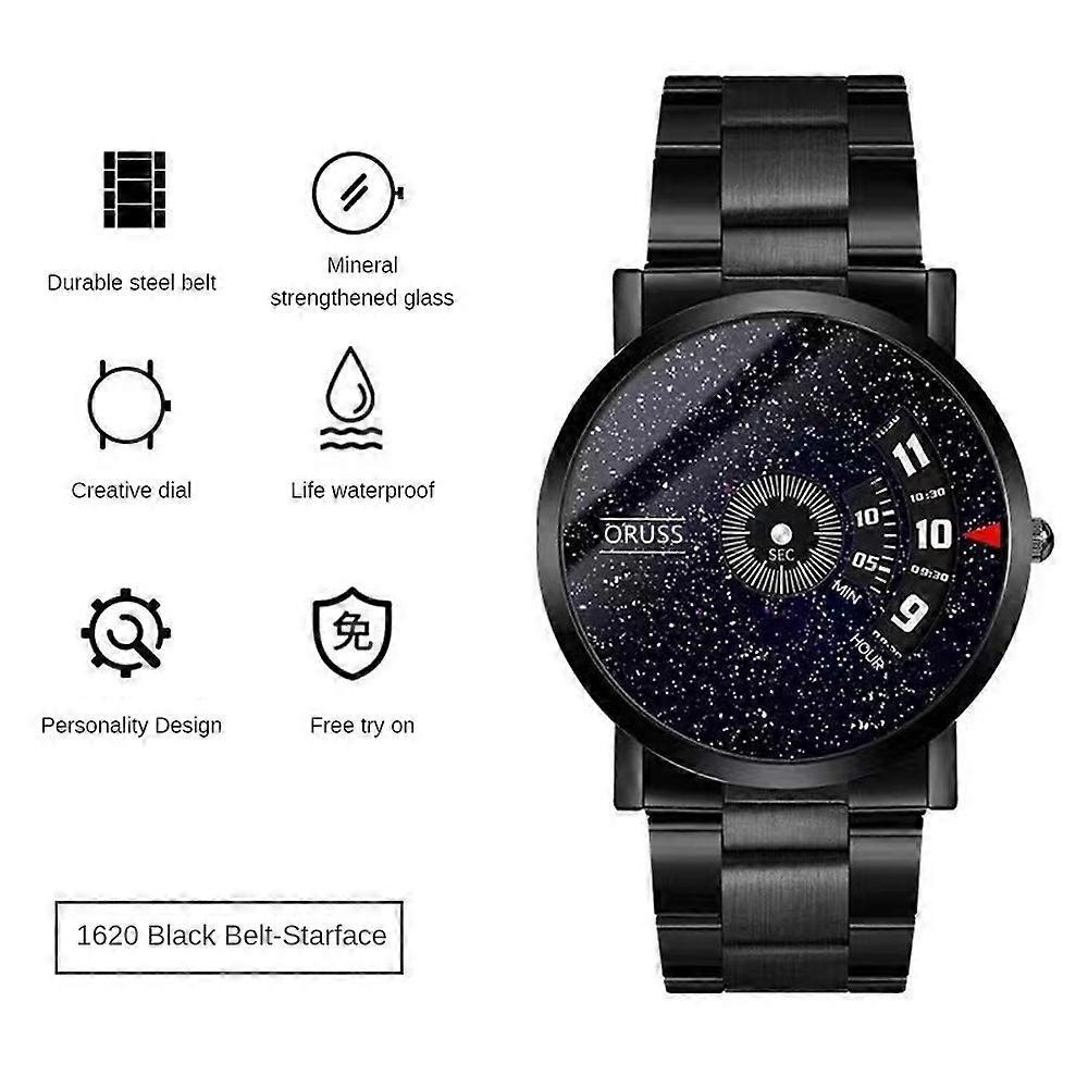 Men's Waterproof Automatic Movement Steel Watch Dial Exquisite Quartz Watch