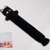 Длинная грелка в форме мультяшного кота с мягким коротким плюшем для тепла и в качестве подарка