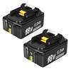 Mrupoo BL1860B Makita 18v Совместимость со светодиодным индикатором оставшейся емкости аккумулятора для электроинструментов Аккумуляторная батарея емкостью 6,0 Ач, 3-уровневая литий-ионная
