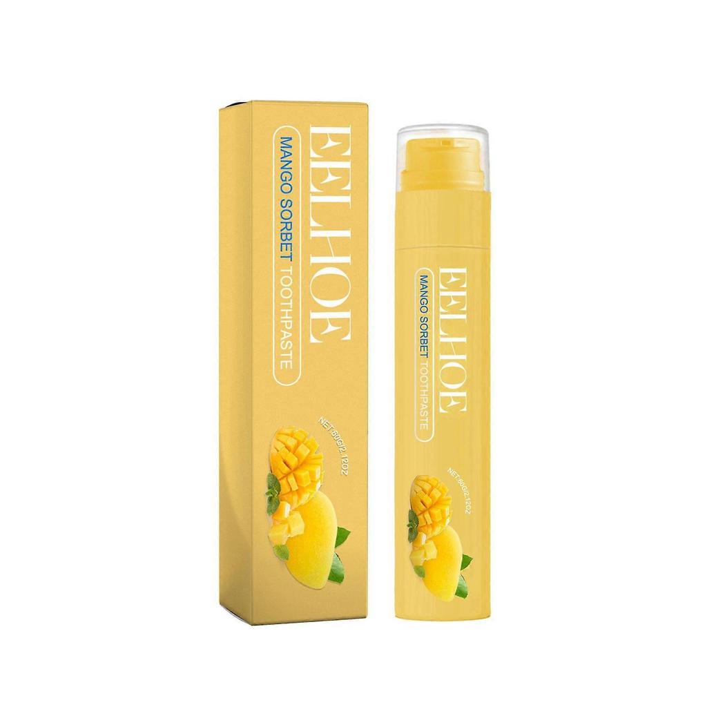Limited time!!Eelhoe Fruit-Flavored Whitening Toothpaste (Mango Flavor) - Cleans Tooth Stains, Freshens Breath, Whitens And Protects Teeth