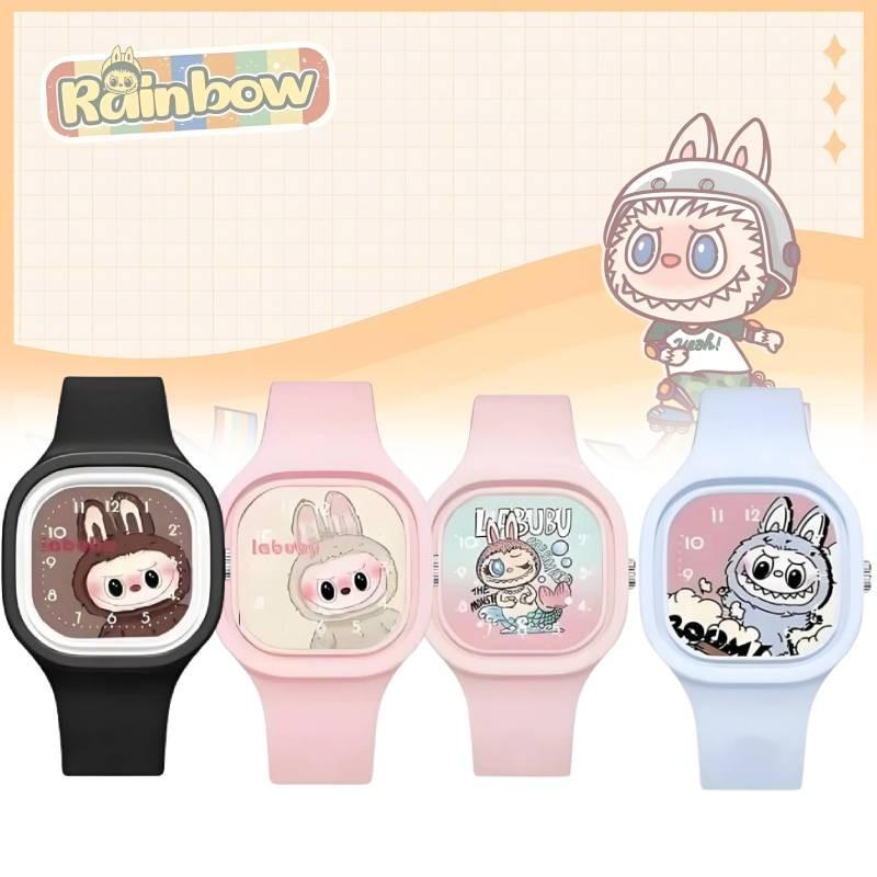 Модные детские часы с мультяшным дизайном Bubble Mart, высококачественный мягкий силиконовый ремешок-желе