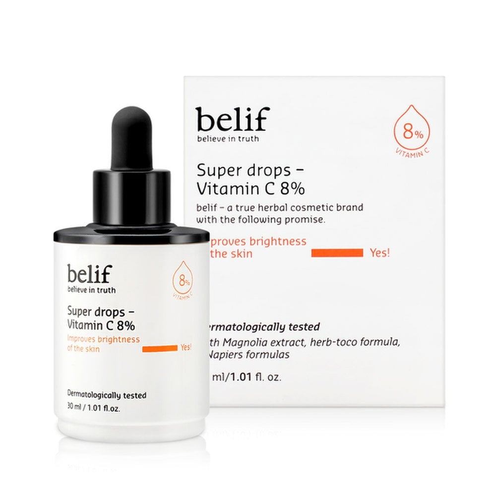 belif Super Drops-Vitamin C 8% 30 мл ампула для антиоксидантного ухода за кожей