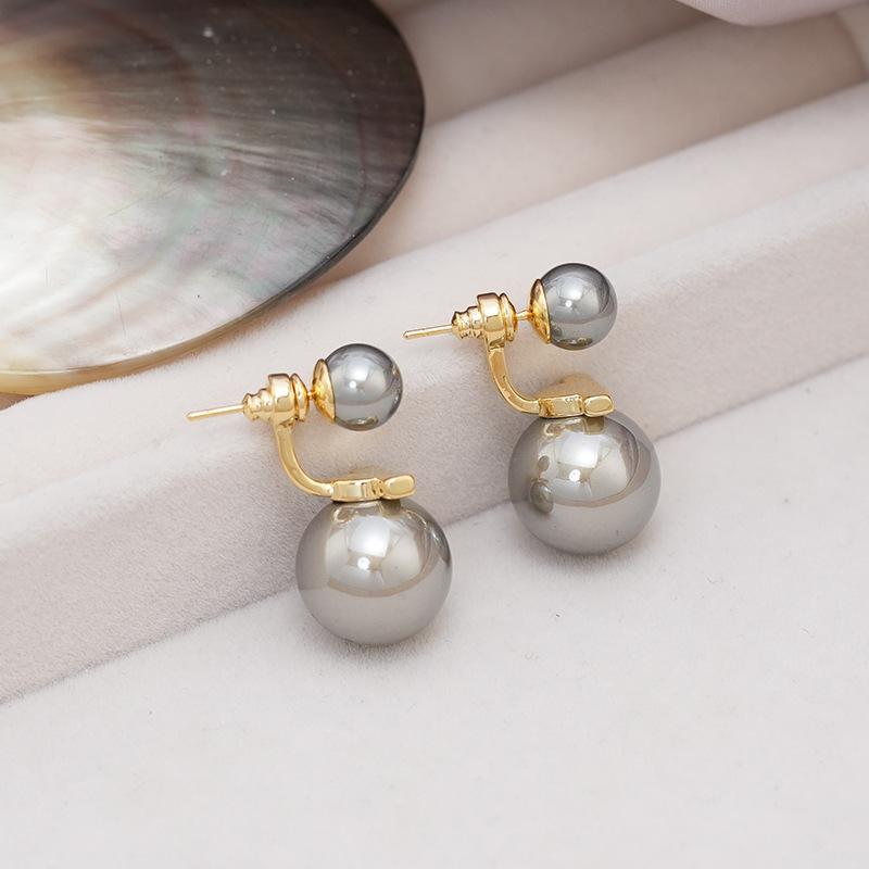 Легкие роскошные высококачественные жемчужные серьги женские уникальные серьги нишевого дизайна интернет знаменитости темперамент задние подвесные универсальные серьги