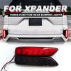 For MITSUBISHI XPANDER CROSS ATTRAGE MIRAGE 2Pc Car Led Rear Bumper Reflector Light DRL Dynamic Turn Signal Brake Light Daylight