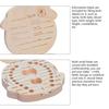 1pc-Baby Tooth Box Spanish Wooden Kids Milk Teeth Organizer Storage Boys Girls Baby Souvenirs Gifts Keepsakes