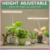 Лампа полного спектра для комнатных растений с автоматическим таймером, светодиодная лампа для выращивания растений, регулируемая высота, высокая яркость, настольная лампа для выращивания растений