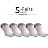 5 Pairs Toes socks No Show Pure Cotton Colorful Shallow Mouth Casual Soft Breathable,Deodorant,Invisible 5 Finger Harajuku Socks