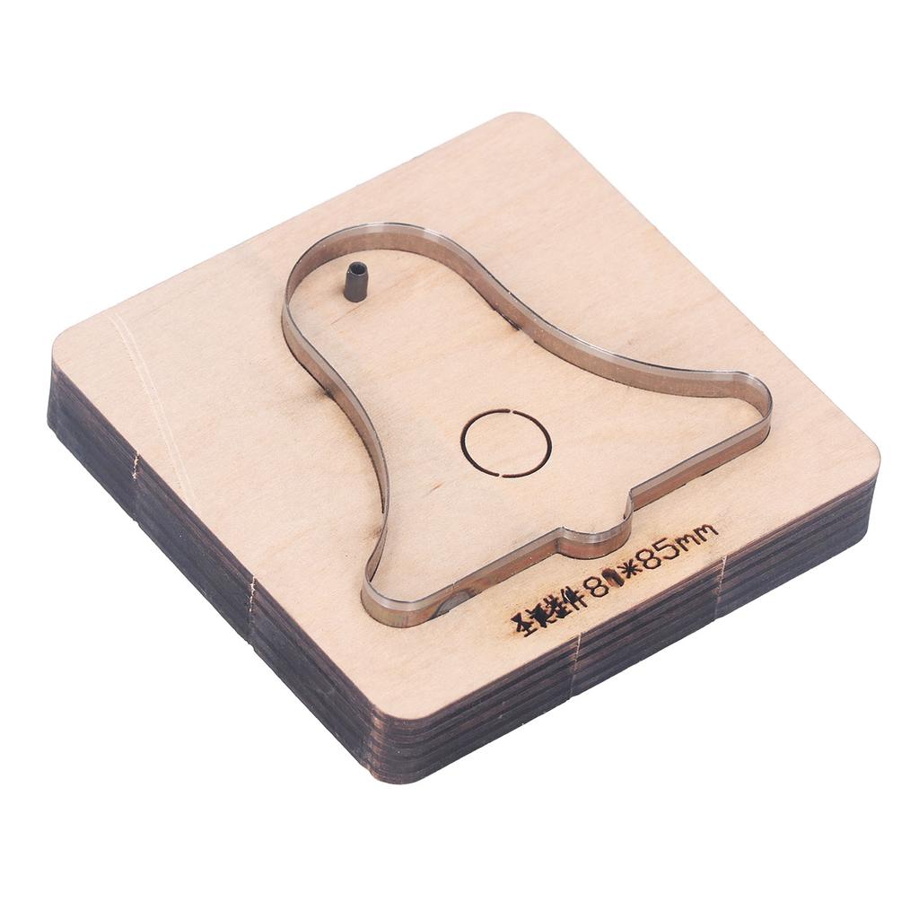 Кожаный вырубной штамп Подвеска-колокольчик с перфорацией Сплав Дерево Кожа Форма для пробивки для поделок DIY