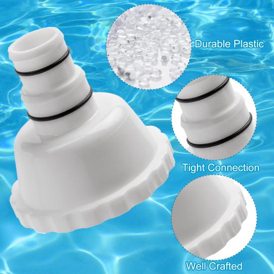 Vacuum Adapter Skimmer Attachment for Summer Waves RP/RX Filter Systems Ground Pools Floating Skimmer Adapter Replacement Accessories