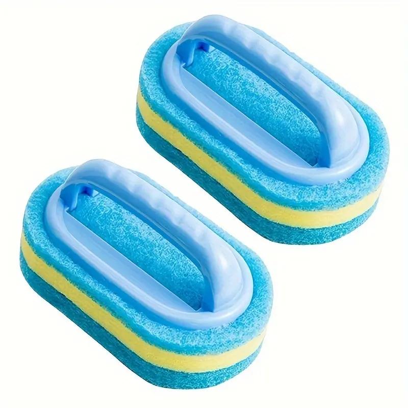 Kitchen Cleaning Sponge Bathroom Toilet Kitchen Glass Wall Cleaning Brush Durable Cleaning Sponge Power Decontamination
