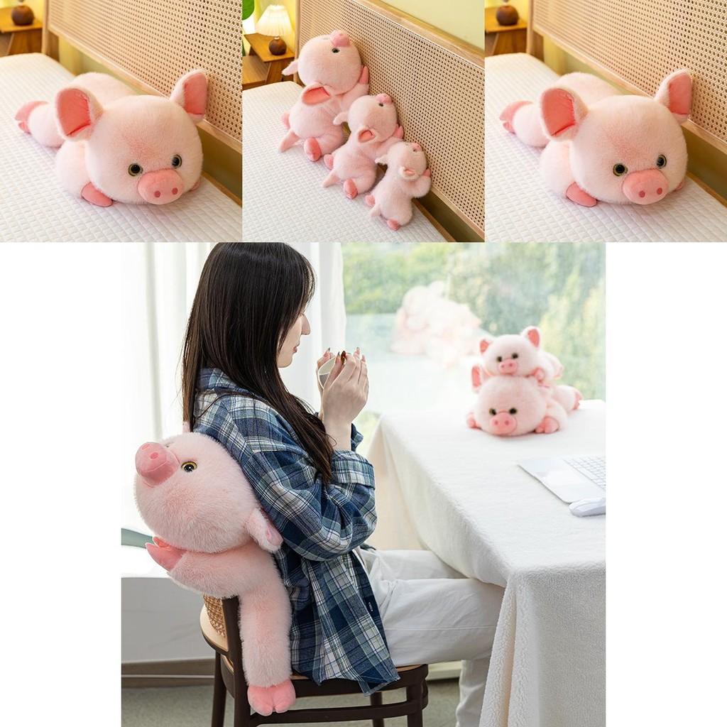 Cute Pig Animal Plushie With Short Hair For Kids Play And Decor