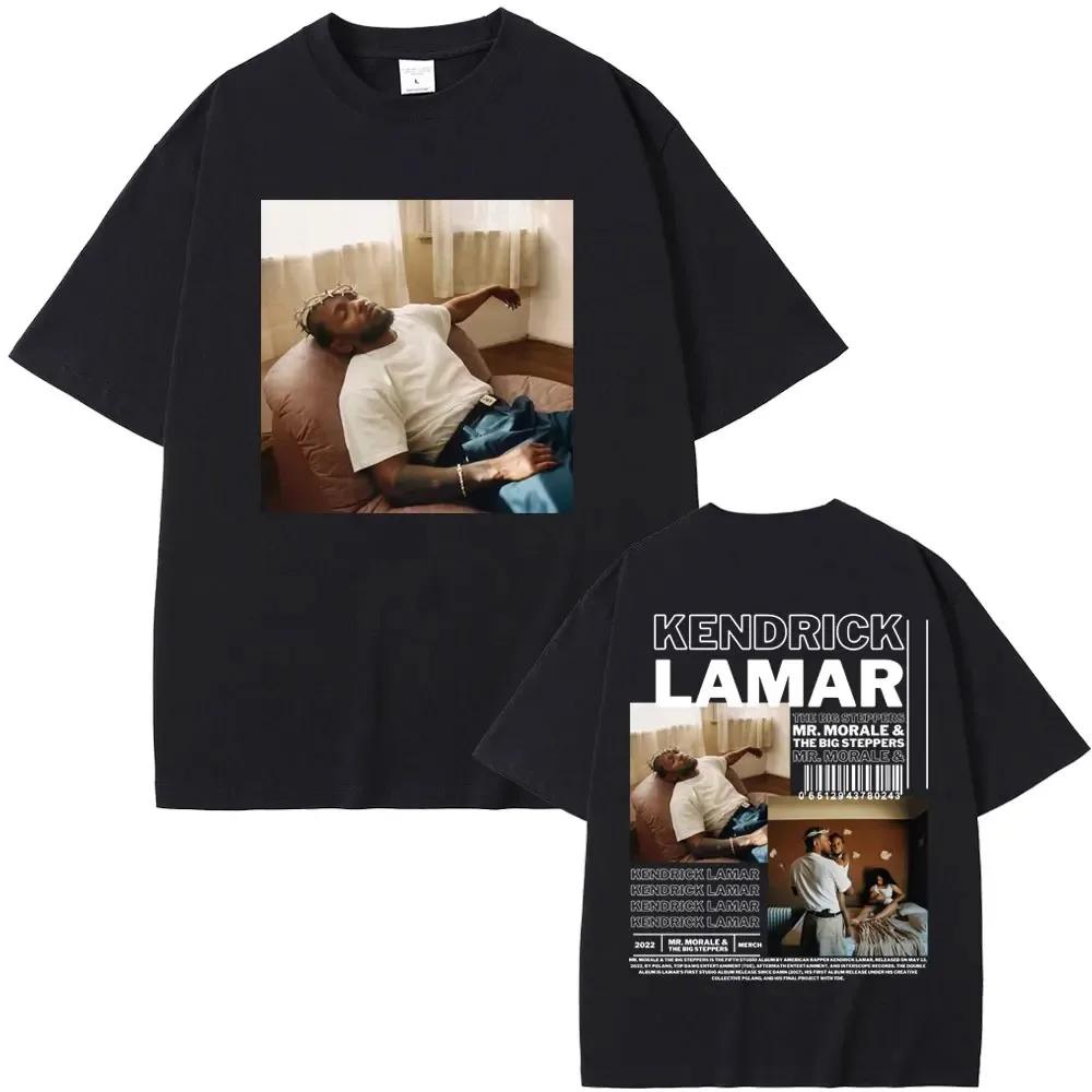 Rapper Kendrick Lamar Pimp A Butterfly Mr. Morale & The Big Steppers Album Graphic Print Tshirt Male Hip Hop Casual Tees