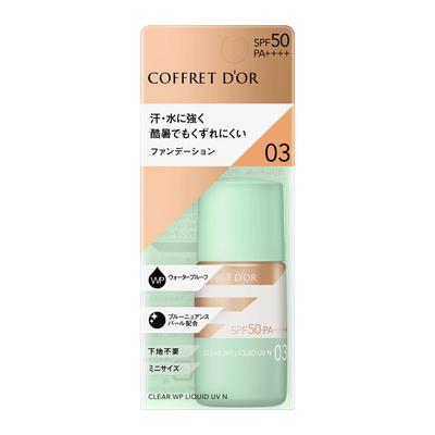 Coffret Clear WP Liquid UVn 03 Foundation Healthy Skin Color d'Or SPF50 PA++++