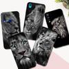 Black Tpu Case For Vivo Y21 Y51A 2021 Y21S Y33S Y51 2020 Y51S Y53s 4G Y72 5G Back Cover Animals The Lion