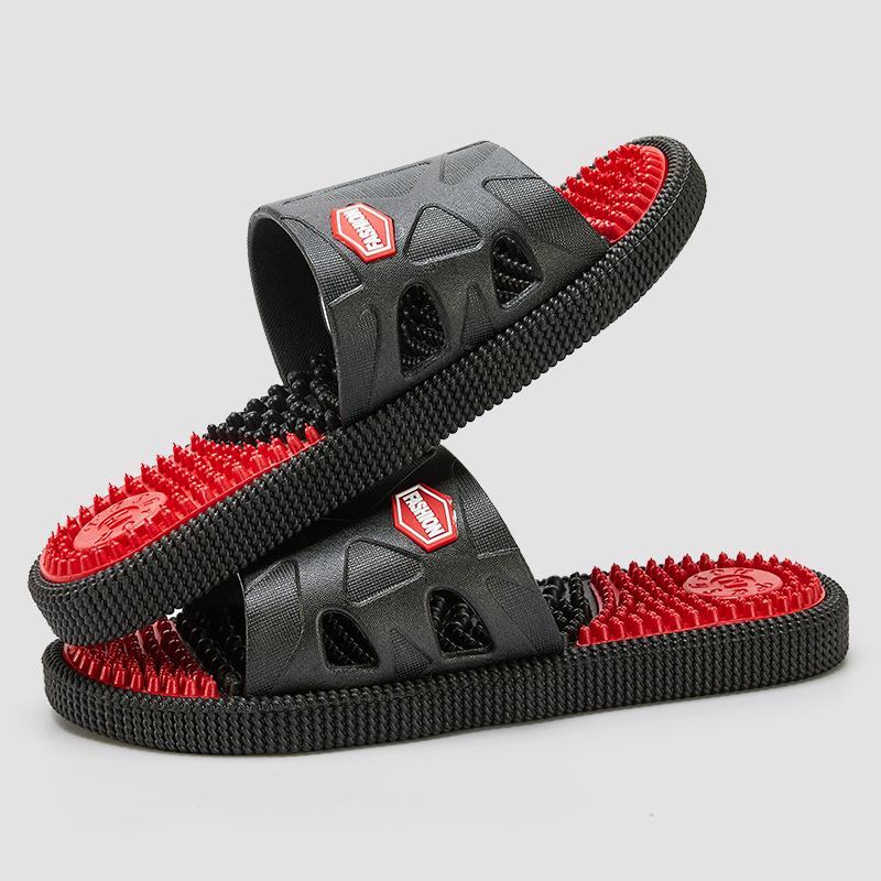 Мужские тапочки для ванной с массажной подошвой, быстросохнущие, для душа, с выемкой, мягкие тапочки для дома, обувь из ПВХ, противоскользящие шлепанцы для мужчин и женщин