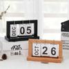 Office Wooden Vintage Home Calendar Cafe Desktop Decorative DIY Rustic Ornaments