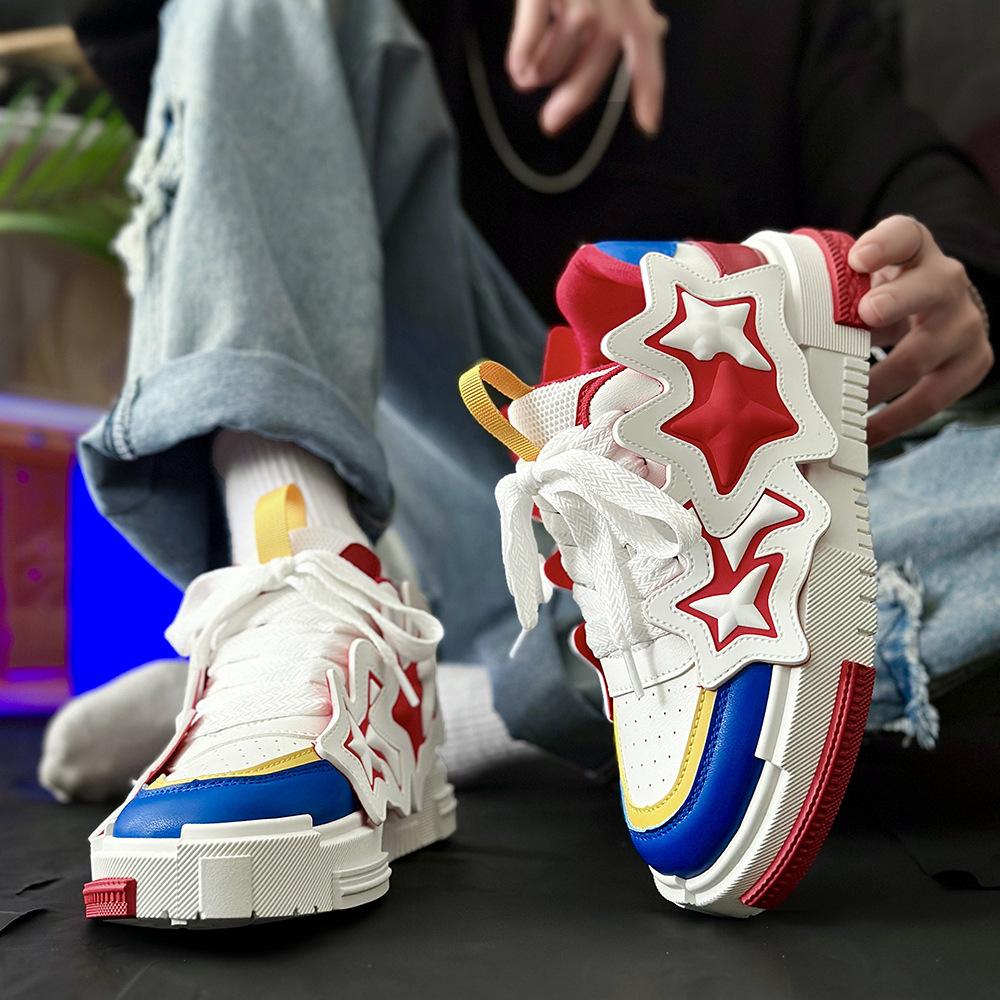 Новая мужская обувь нишевого дизайна, обувь-хлеб, мужская повседневная, обувь для скейтборда Guochao, новая мужская обувь