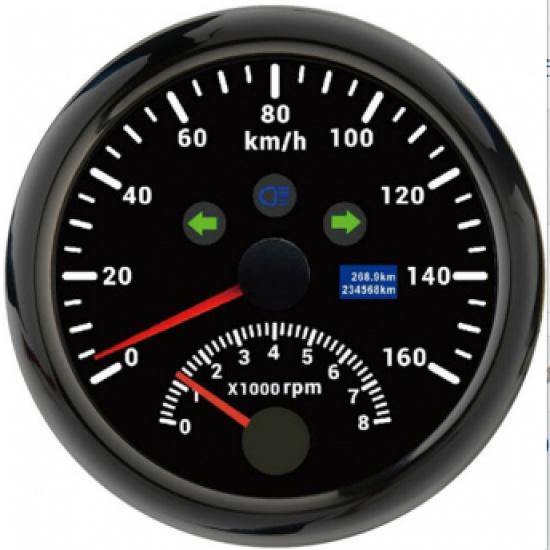 Новый 85 мм цифровой автомобильный грузовик лодка GPS спидометр 0-200 км/ч 0-120 км/ч тахометр 8000 об/мин для автомобиля лодка ATV