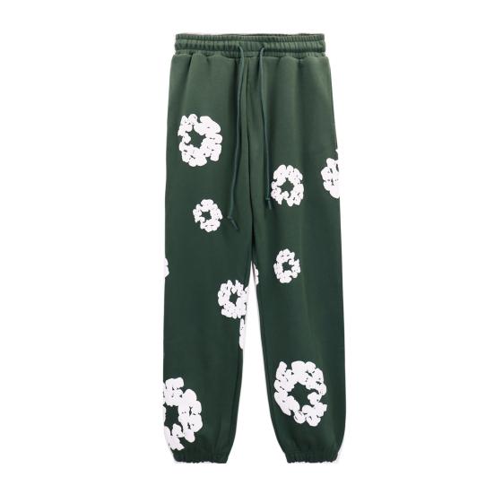 Женские спортивные штаны с эластичной талией, регулируемые на шнурке, женские спортивные брюки с цветочным принтом, спортивные повседневные брюки