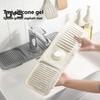 Silicone Faucet Drain Mat Kitchen Sink Splash Guard Multifunctional Fast Drying Faucet Drip Catcher Mat for Bathroom Washing Table Kitchen Countertop
