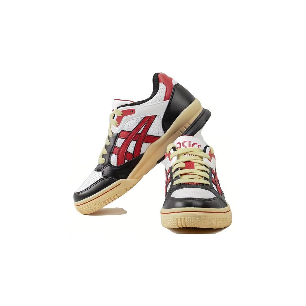 Asics Gel-Spotlyte Удобные Универсальные Низкие Детские Кеды для Скейтбординга Детские Кроссовки Черно-Красные 1204A127-102