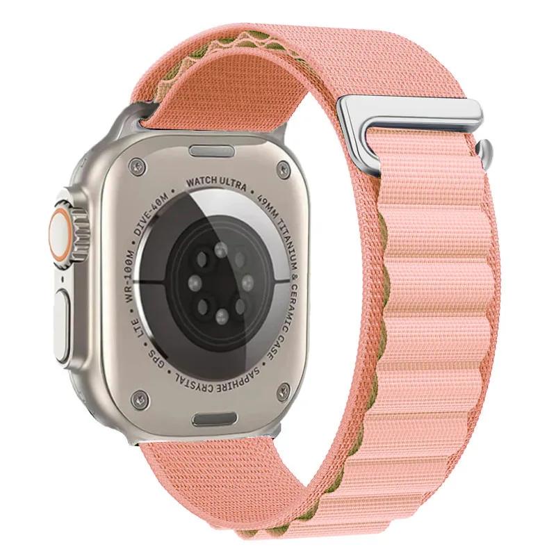 Ремешок Alpine Loop для Apple Watch Ultra 3 Ремешок 49 мм 11 10 9 8 7 46 мм 42 мм 45 мм 41 мм Нейлоновый Спортивный Браслет iWatch 6 5 SE 44 мм Ремень