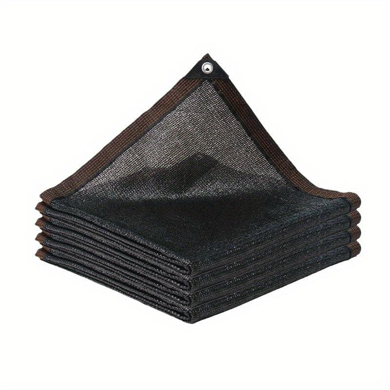 Черная солнцезащитная сетка с обернутым краем, перфорированная, утолщенная, для защиты от солнца, для балкона, для цветов, для защиты от солнца, для теплицы