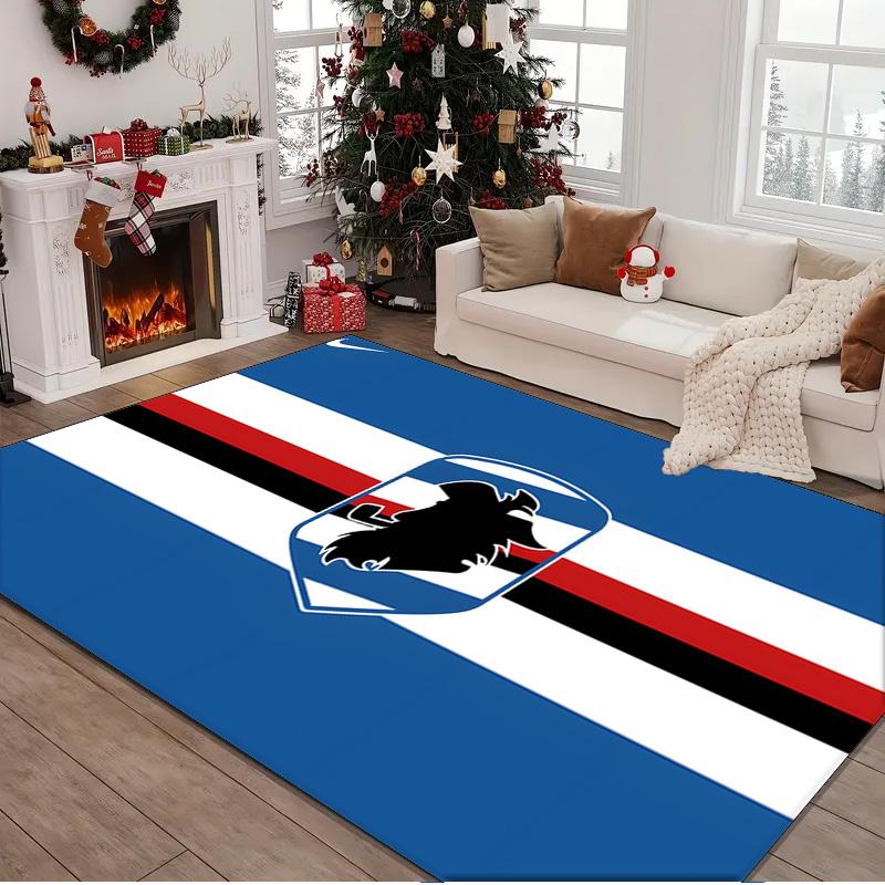 1PC rug Sam-pdoria Team Crest Design Carpet, Chair Rug,Area Rug for Office Bedroom living rooms bedroom, Doormat decor Christmas fan gifts