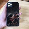 Спортивный матовый чехол для мотоцикла Мотокросс Для iPhone 16 15 14 11 12 13 Mini Pro Max X XS MAX Чехол для телефона ударопрочный