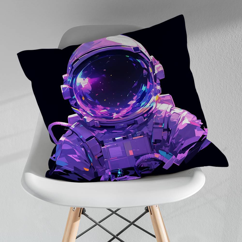 Cool Cartoon Art Astronaut Pillow Case For 30x30cm45x45cm55x55cm For Home Bedroom Decoration And Protector