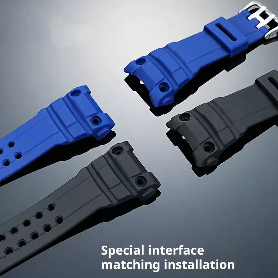 Ремешки для часов Casio G-SHOCK GWN-1000 GWN-1000B Ремешок Мужские Наручные Премиум ПУ Ремешок для часов Смола Замена Браслет