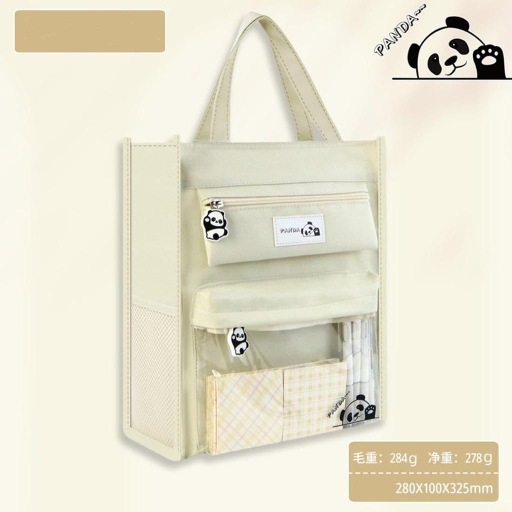 Сумка-тоут A4 репетиторский центр репетиторский центр пенал сетчатый карман сбоку прозрачный передний канцелярские товары большой дополнительный отсек для хранения аксессуар для документов простой