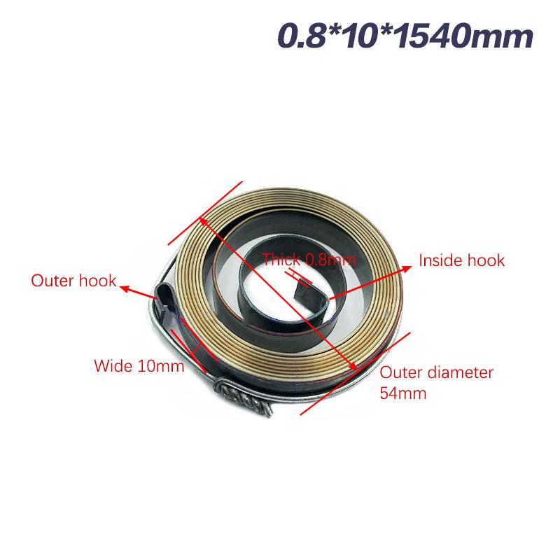 1 шт. 0,7-1,5 толщина 680-1540 мм длина спиральная плоская проволочная пружина кручения постоянная сила пружины растяжения настольная дрель спиральная пружина