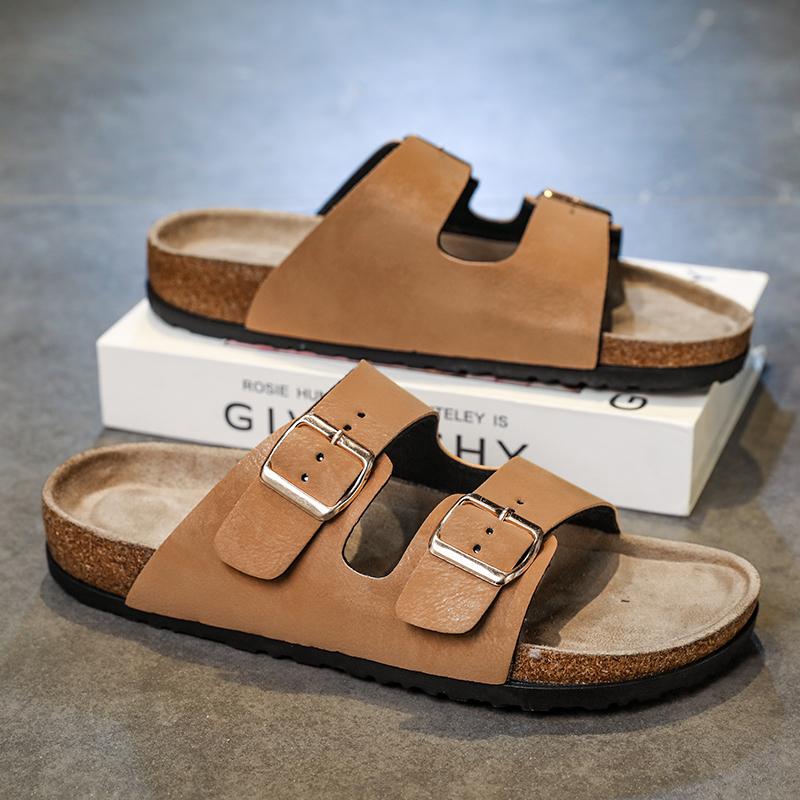 Classic Cork Clogs Slippers Women Men Soft Footbed Suede Sandals With Arch Support Trendy Beach Slides Home Men Mules