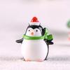 Christmas Cute Little Penguin Micro-landscape Snow Scene Decoration Keychain Pendant Antarctic Penguin Little Animal