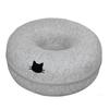 Лифли Нян Дыра Кошка Пончик Кошачья Кровать Кошачий Пончик Кошачий Тоннель Кошачий Домик Тип Купола Дыра Можно использовать круглый год и можно стирать вручную Серый M x 50см x стирать!