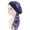 Fashion Headwear Pre-Tied Elastic Chemo Pirate Cap Hair Loss Hat Muslim Turban Cancer Head Scarf