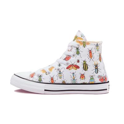 Chuck Taylor All Star Canvas Удобные Универсальные Высокие Детские Холщовые Кеды Детские Кроссовки Белые Черные 670704F