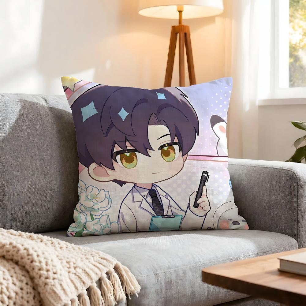 Game Love And Deepspace Cushion Cover 1Pcs Decorative Covers Soft Cushion Case For Sofa Couch Decor 40X40 45X45 Pillowcases