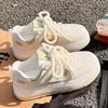 Женские белые туфли с юбкой Весенне-осенние кроссовки Шикарные Трендовые Универсальные Нишевые Кроссовки на платформе