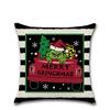 Новая Рождественская наволочка Лось Снеговик Лен Диванная подушка Товары для дома